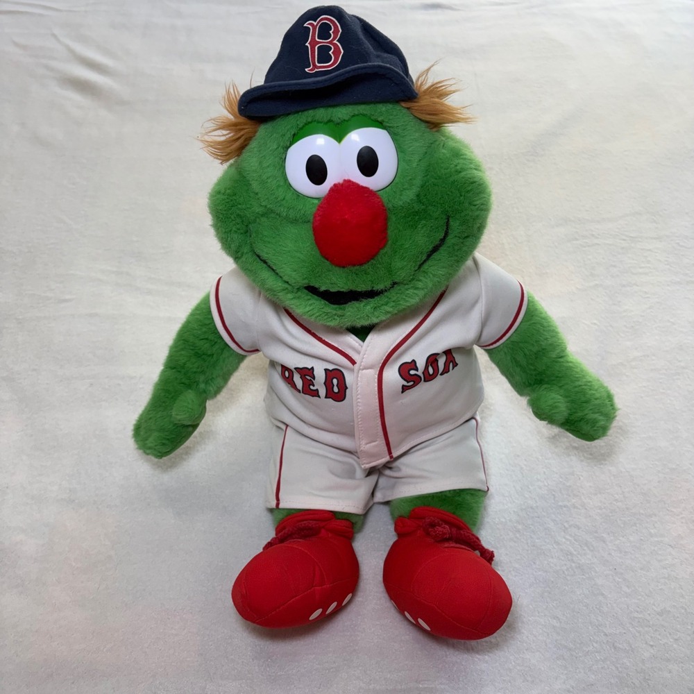 Build A Bear Boston Red Sox Wally Green Monster 21" Plush Mascot Retired Vintage